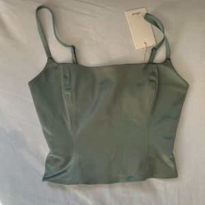 Wilfred Lovefest Bustier - gallery green